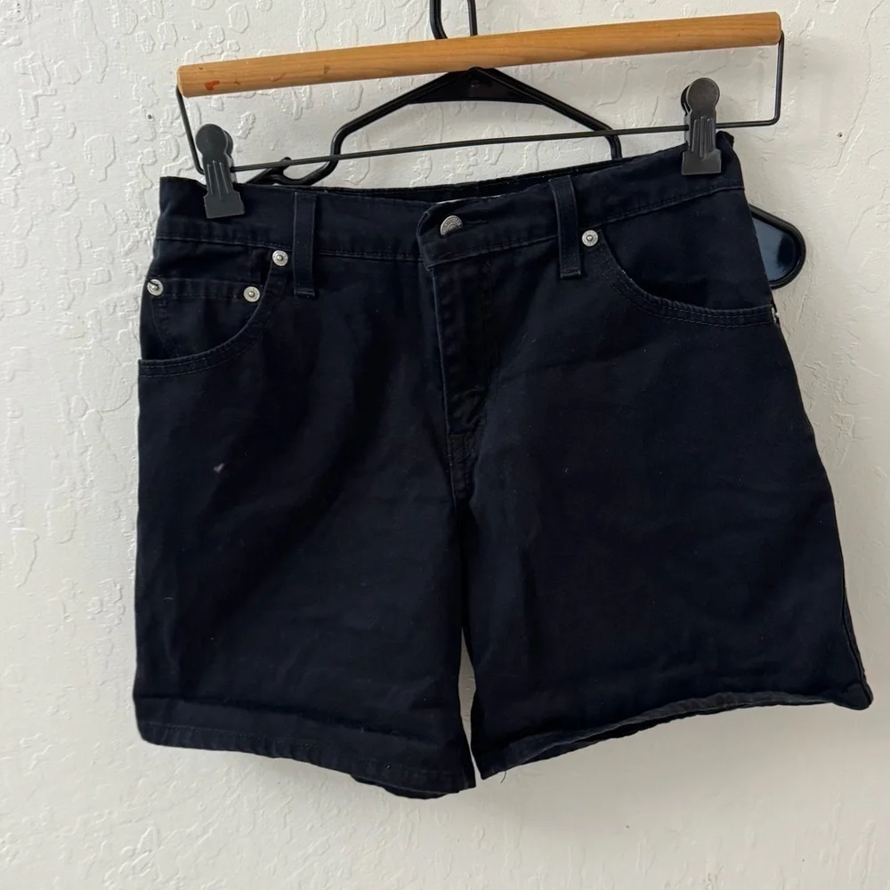 Levi’s 550 Black Relaxed Shorts Women’s High Rise Size 4 - Picture 3 of 6